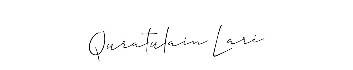 Best and Professional Signature Style for Quratulain Lari. Allison_Script Best Signature Style Collection. Quratulain Lari signature style 2 images and pictures png