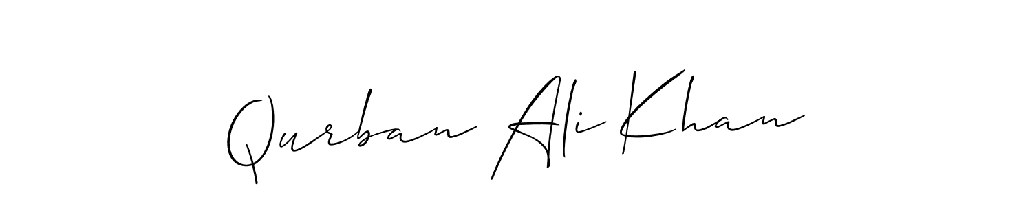 Make a short Qurban Ali Khan signature style. Manage your documents anywhere anytime using Allison_Script. Create and add eSignatures, submit forms, share and send files easily. Qurban Ali Khan signature style 2 images and pictures png