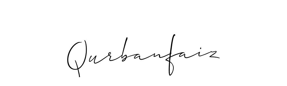 Design your own signature with our free online signature maker. With this signature software, you can create a handwritten (Allison_Script) signature for name Qurbanfaiz. Qurbanfaiz signature style 2 images and pictures png