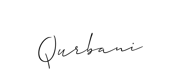 How to make Qurbani signature? Allison_Script is a professional autograph style. Create handwritten signature for Qurbani name. Qurbani signature style 2 images and pictures png