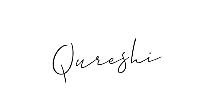 Design your own signature with our free online signature maker. With this signature software, you can create a handwritten (Allison_Script) signature for name Qureshi. Qureshi signature style 2 images and pictures png