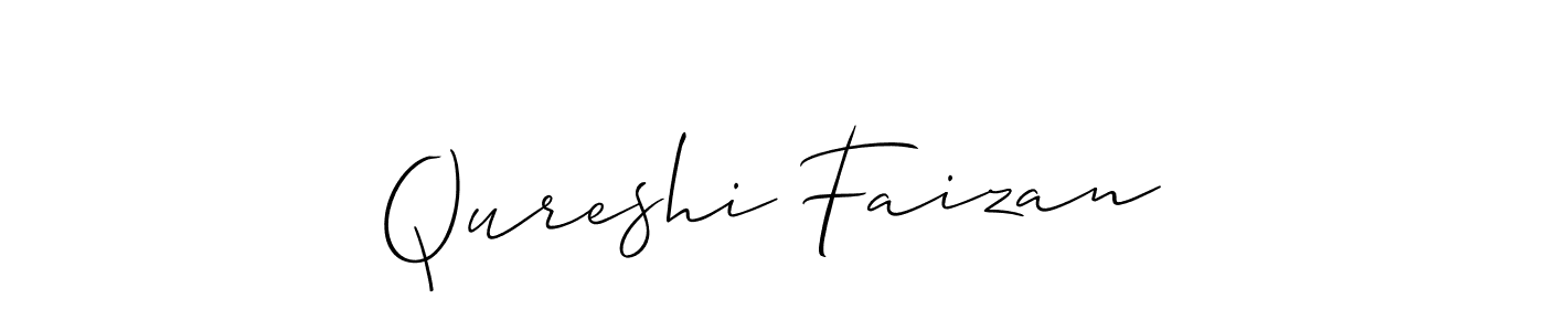 How to Draw Qureshi Faizan signature style? Allison_Script is a latest design signature styles for name Qureshi Faizan. Qureshi Faizan signature style 2 images and pictures png
