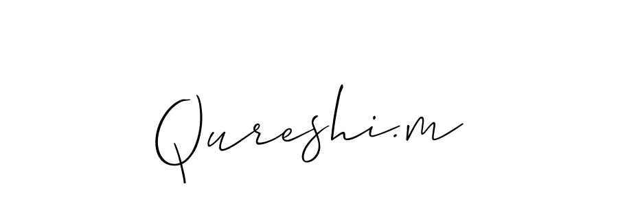 Once you've used our free online signature maker to create your best signature Allison_Script style, it's time to enjoy all of the benefits that Qureshi.m name signing documents. Qureshi.m signature style 2 images and pictures png