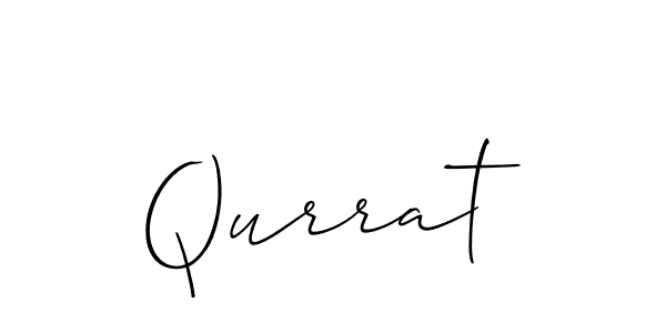 if you are searching for the best signature style for your name Qurrat. so please give up your signature search. here we have designed multiple signature styles  using Allison_Script. Qurrat signature style 2 images and pictures png