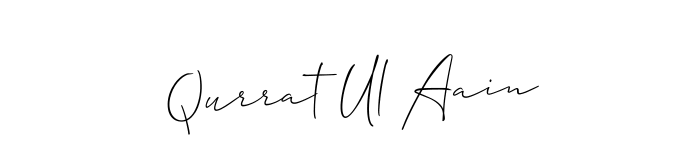 How to make Qurrat Ul Aain signature? Allison_Script is a professional autograph style. Create handwritten signature for Qurrat Ul Aain name. Qurrat Ul Aain signature style 2 images and pictures png