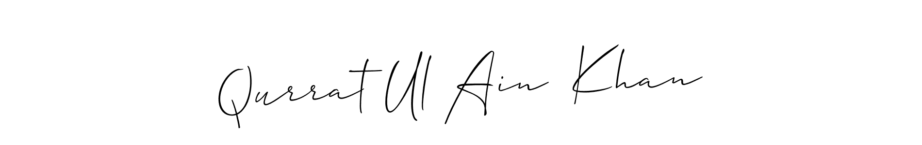 You can use this online signature creator to create a handwritten signature for the name Qurrat Ul Ain  Khan. This is the best online autograph maker. Qurrat Ul Ain  Khan signature style 2 images and pictures png