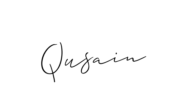 Also we have Qusain name is the best signature style. Create professional handwritten signature collection using Allison_Script autograph style. Qusain signature style 2 images and pictures png