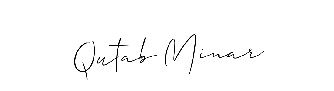 Also we have Qutab Minar name is the best signature style. Create professional handwritten signature collection using Allison_Script autograph style. Qutab Minar signature style 2 images and pictures png