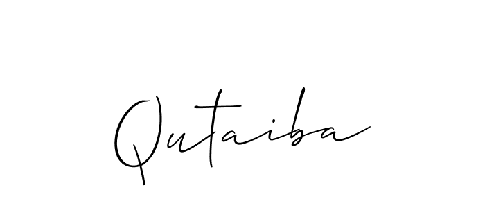 Similarly Allison_Script is the best handwritten signature design. Signature creator online .You can use it as an online autograph creator for name Qutaiba. Qutaiba signature style 2 images and pictures png