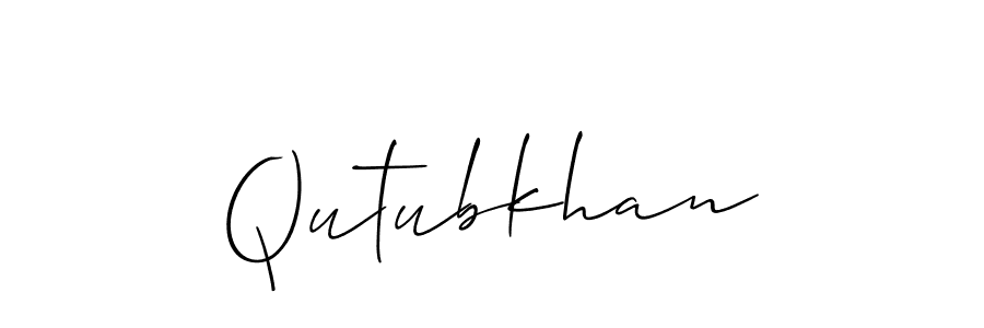 The best way (Allison_Script) to make a short signature is to pick only two or three words in your name. The name Qutubkhan include a total of six letters. For converting this name. Qutubkhan signature style 2 images and pictures png