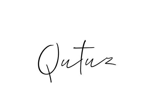 Make a beautiful signature design for name Qutuz. With this signature (Allison_Script) style, you can create a handwritten signature for free. Qutuz signature style 2 images and pictures png