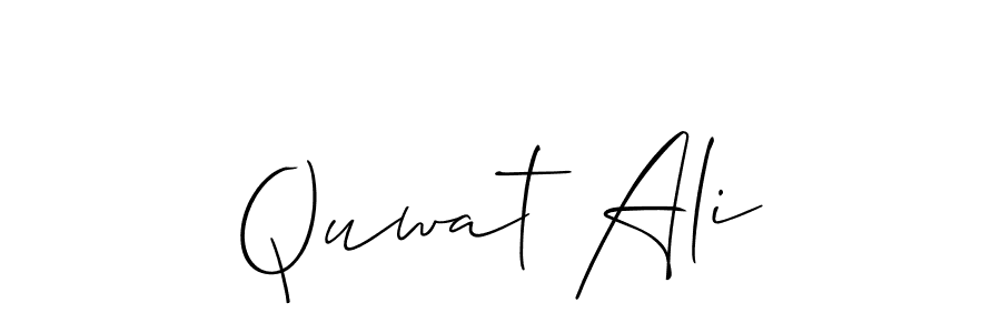 How to make Quwat Ali signature? Allison_Script is a professional autograph style. Create handwritten signature for Quwat Ali name. Quwat Ali signature style 2 images and pictures png