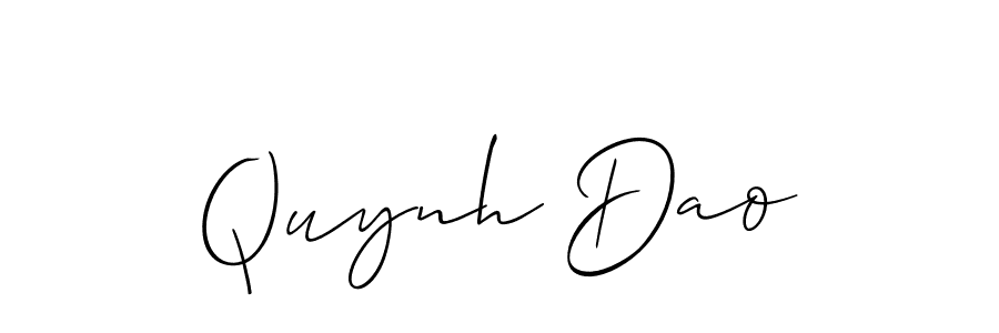 Quynh Dao stylish signature style. Best Handwritten Sign (Allison_Script) for my name. Handwritten Signature Collection Ideas for my name Quynh Dao. Quynh Dao signature style 2 images and pictures png