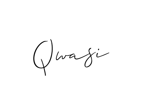 The best way (Allison_Script) to make a short signature is to pick only two or three words in your name. The name Qwasi include a total of six letters. For converting this name. Qwasi signature style 2 images and pictures png