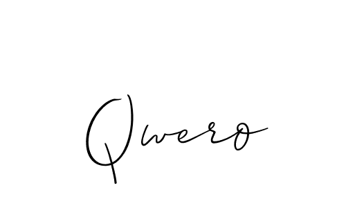 Make a beautiful signature design for name Qwero. Use this online signature maker to create a handwritten signature for free. Qwero signature style 2 images and pictures png