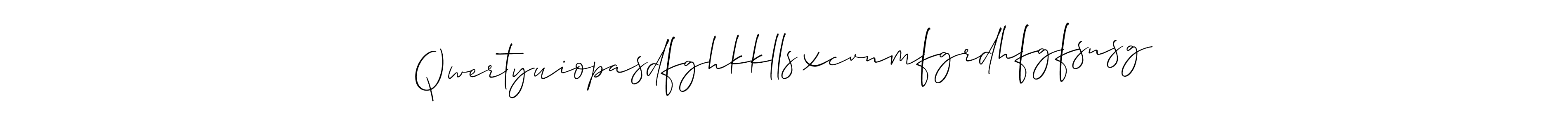 Create a beautiful signature design for name Qwertyuiopasdfghkkllsxcvnmfgrdhfgfsnsg. With this signature (Allison_Script) fonts, you can make a handwritten signature for free. Qwertyuiopasdfghkkllsxcvnmfgrdhfgfsnsg signature style 2 images and pictures png