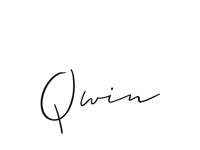 Also we have Qwin name is the best signature style. Create professional handwritten signature collection using Allison_Script autograph style. Qwin signature style 2 images and pictures png