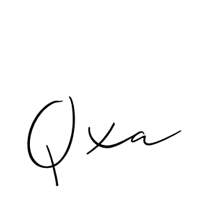 Best and Professional Signature Style for Qxa. Allison_Script Best Signature Style Collection. Qxa signature style 2 images and pictures png