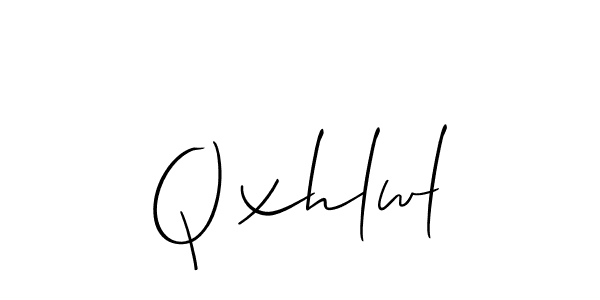 Make a short Qxhlwl signature style. Manage your documents anywhere anytime using Allison_Script. Create and add eSignatures, submit forms, share and send files easily. Qxhlwl signature style 2 images and pictures png
