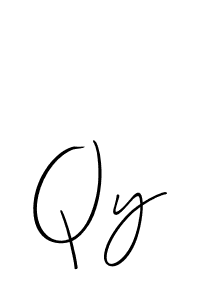 How to make Qy signature? Allison_Script is a professional autograph style. Create handwritten signature for Qy name. Qy signature style 2 images and pictures png