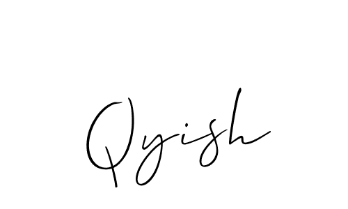 You should practise on your own different ways (Allison_Script) to write your name (Qyish) in signature. don't let someone else do it for you. Qyish signature style 2 images and pictures png