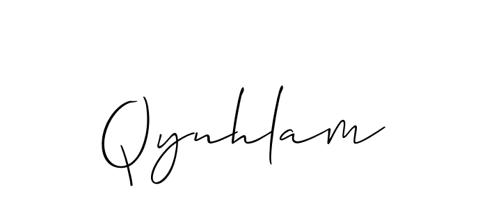 Allison_Script is a professional signature style that is perfect for those who want to add a touch of class to their signature. It is also a great choice for those who want to make their signature more unique. Get Qynhlam name to fancy signature for free. Qynhlam signature style 2 images and pictures png