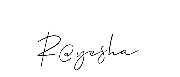 How to Draw R@yesha signature style? Allison_Script is a latest design signature styles for name R@yesha. R@yesha signature style 2 images and pictures png