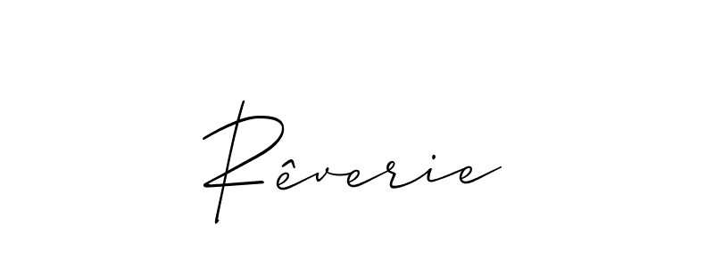 if you are searching for the best signature style for your name Rêverie. so please give up your signature search. here we have designed multiple signature styles  using Allison_Script. Rêverie signature style 2 images and pictures png