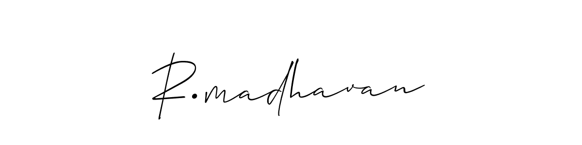 Make a short R•madhavan signature style. Manage your documents anywhere anytime using Allison_Script. Create and add eSignatures, submit forms, share and send files easily. R•madhavan signature style 2 images and pictures png