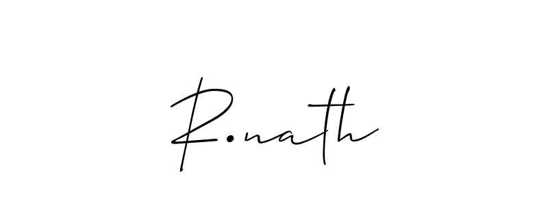 Also we have R•nath name is the best signature style. Create professional handwritten signature collection using Allison_Script autograph style. R•nath signature style 2 images and pictures png
