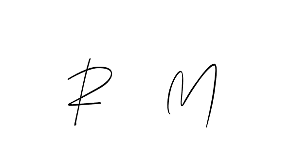 Design your own signature with our free online signature maker. With this signature software, you can create a handwritten (Allison_Script) signature for name R    M. R    M signature style 2 images and pictures png