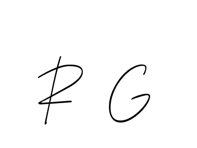 You can use this online signature creator to create a handwritten signature for the name R  G. This is the best online autograph maker. R  G signature style 2 images and pictures png