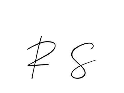 How to make R  S signature? Allison_Script is a professional autograph style. Create handwritten signature for R  S name. R  S signature style 2 images and pictures png