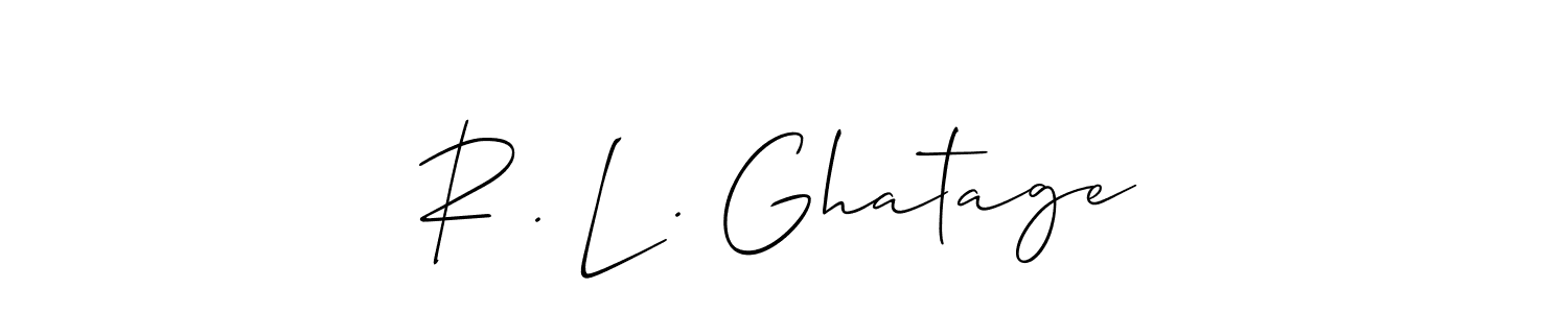 Here are the top 10 professional signature styles for the name R . L . Ghatage. These are the best autograph styles you can use for your name. R . L . Ghatage signature style 2 images and pictures png