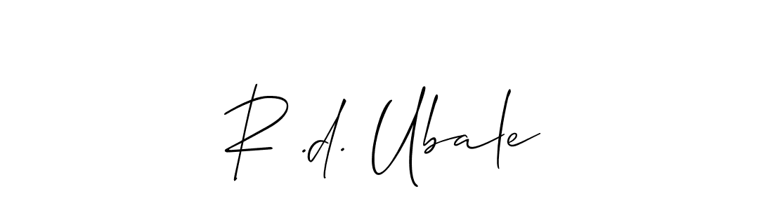 R .d. Ubale stylish signature style. Best Handwritten Sign (Allison_Script) for my name. Handwritten Signature Collection Ideas for my name R .d. Ubale. R .d. Ubale signature style 2 images and pictures png