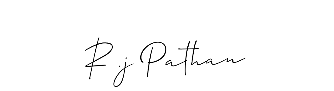 Similarly Allison_Script is the best handwritten signature design. Signature creator online .You can use it as an online autograph creator for name R .j Pathan. R .j Pathan signature style 2 images and pictures png