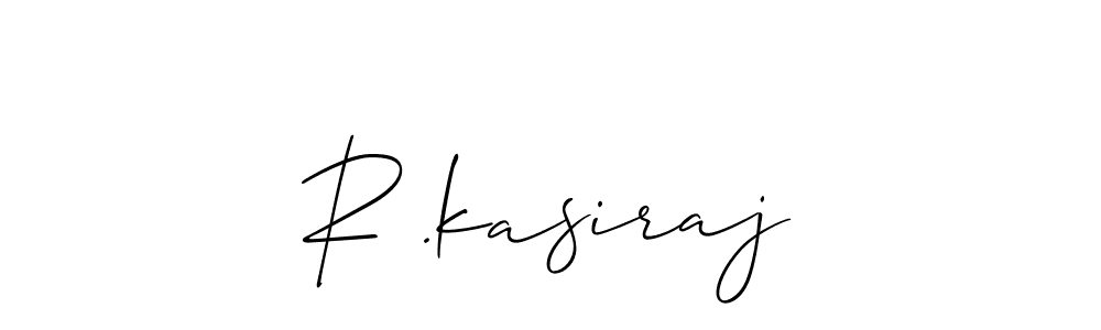 Make a beautiful signature design for name R .kasiraj. With this signature (Allison_Script) style, you can create a handwritten signature for free. R .kasiraj signature style 2 images and pictures png