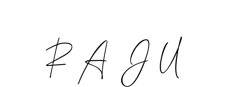 Once you've used our free online signature maker to create your best signature Allison_Script style, it's time to enjoy all of the benefits that R A  J U name signing documents. R A  J U signature style 2 images and pictures png