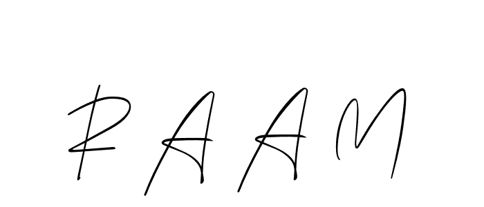 This is the best signature style for the R A A M name. Also you like these signature font (Allison_Script). Mix name signature. R A A M signature style 2 images and pictures png