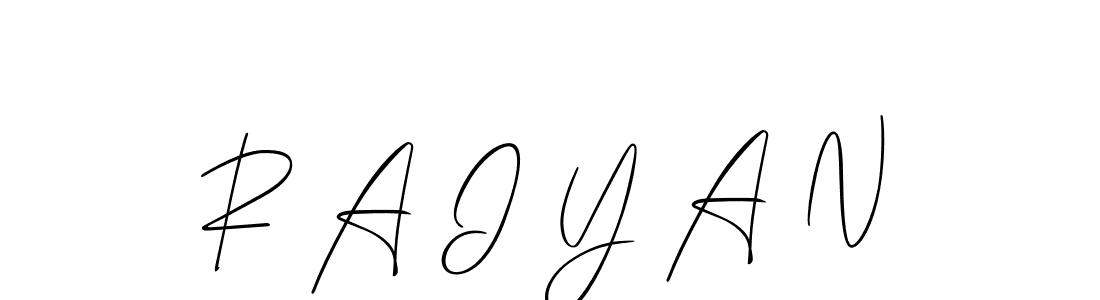 Make a beautiful signature design for name R A I Y A N. Use this online signature maker to create a handwritten signature for free. R A I Y A N signature style 2 images and pictures png