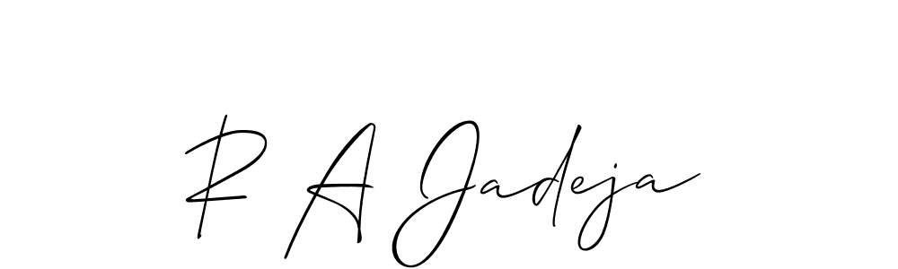 Here are the top 10 professional signature styles for the name R A Jadeja. These are the best autograph styles you can use for your name. R A Jadeja signature style 2 images and pictures png