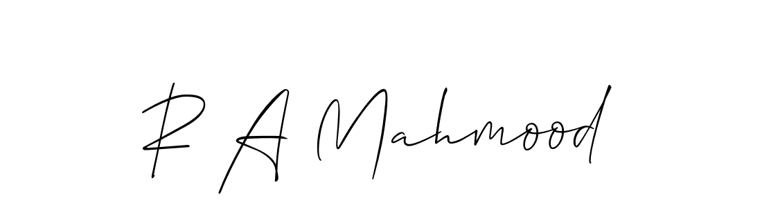 Allison_Script is a professional signature style that is perfect for those who want to add a touch of class to their signature. It is also a great choice for those who want to make their signature more unique. Get R A Mahmood name to fancy signature for free. R A Mahmood signature style 2 images and pictures png