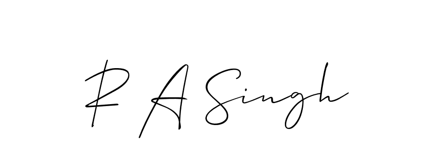 It looks lik you need a new signature style for name R A Singh. Design unique handwritten (Allison_Script) signature with our free signature maker in just a few clicks. R A Singh signature style 2 images and pictures png
