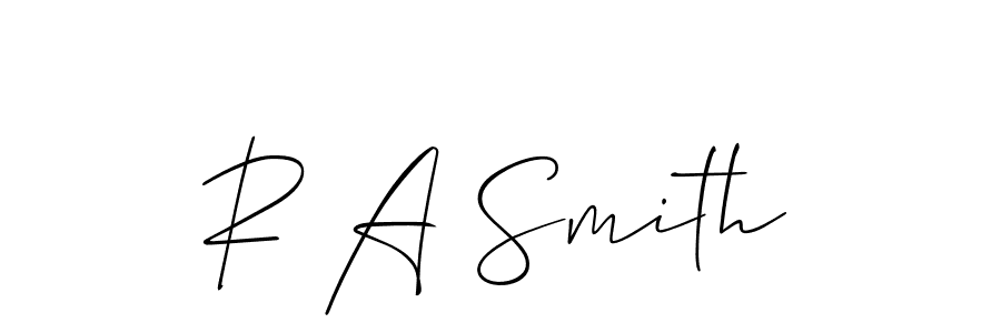 Also You can easily find your signature by using the search form. We will create R A Smith name handwritten signature images for you free of cost using Allison_Script sign style. R A Smith signature style 2 images and pictures png