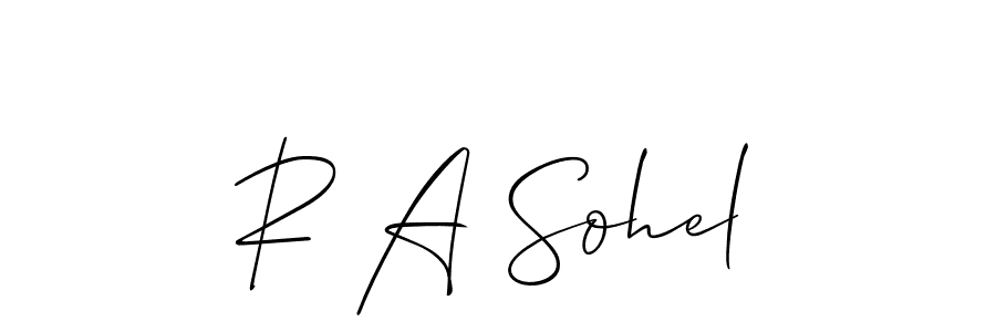 Here are the top 10 professional signature styles for the name R A Sohel. These are the best autograph styles you can use for your name. R A Sohel signature style 2 images and pictures png