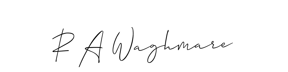 How to Draw R A Waghmare signature style? Allison_Script is a latest design signature styles for name R A Waghmare. R A Waghmare signature style 2 images and pictures png