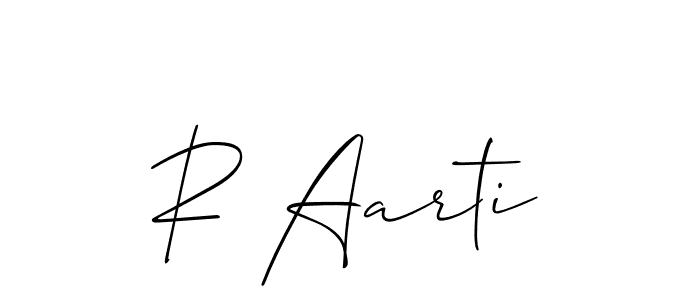 Make a beautiful signature design for name R Aarti. Use this online signature maker to create a handwritten signature for free. R Aarti signature style 2 images and pictures png