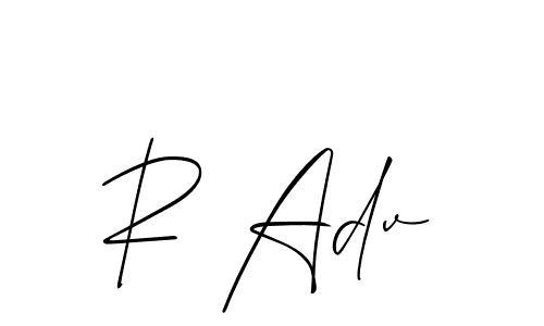 How to Draw R Adv signature style? Allison_Script is a latest design signature styles for name R Adv. R Adv signature style 2 images and pictures png