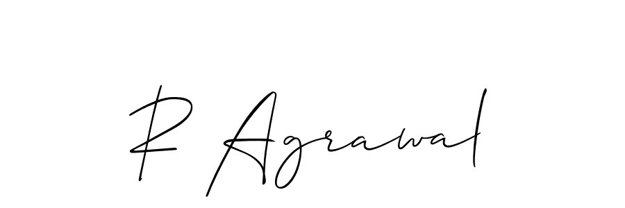 This is the best signature style for the R Agrawal name. Also you like these signature font (Allison_Script). Mix name signature. R Agrawal signature style 2 images and pictures png