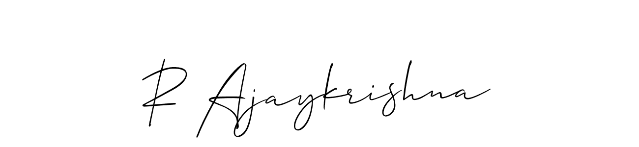 How to Draw R Ajaykrishna signature style? Allison_Script is a latest design signature styles for name R Ajaykrishna. R Ajaykrishna signature style 2 images and pictures png